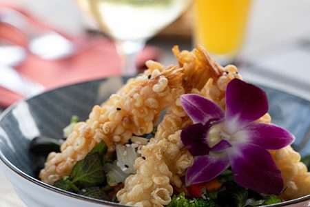 Food at Pelican Pavilion Pelican Pavilion close up of food